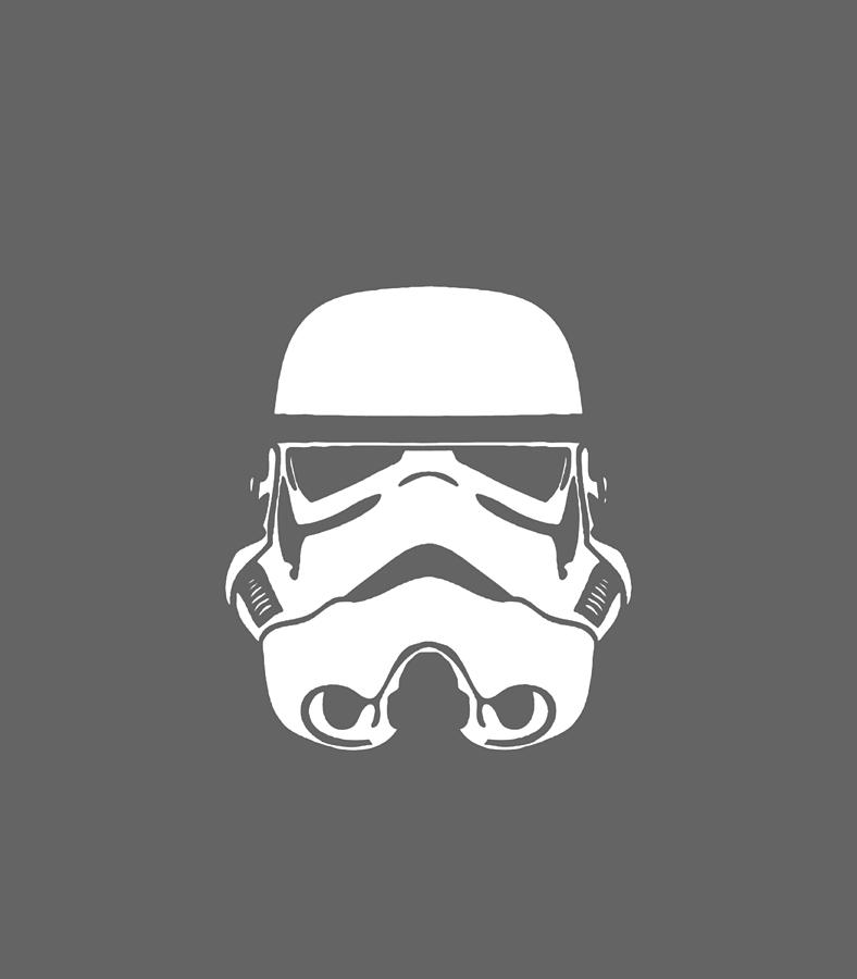 Star Wars Stormtrooper Simple Helmet Graphic Digital Art by Trumpi ...