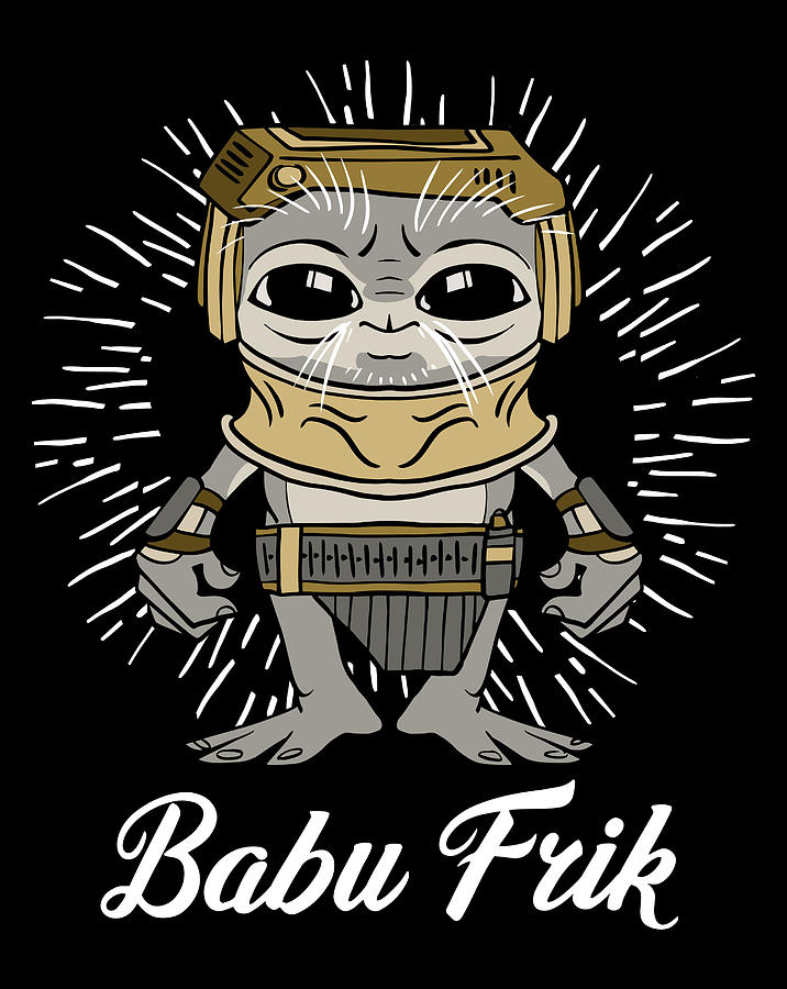 Star Wars The Rise Of Skywalker Babu Frik Simple Cartoon Digital Art By Xuan Tien Luong 