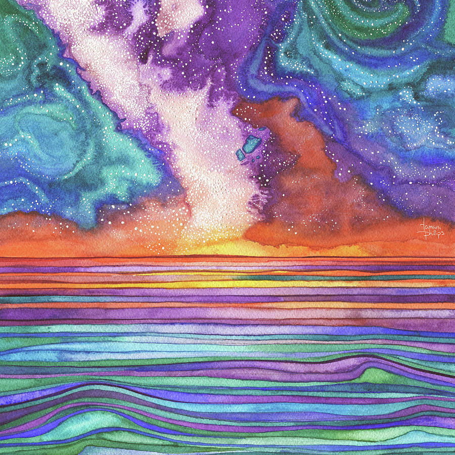 Star Water Painting by Tamara Phillips
