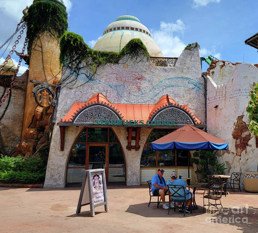 Starbucks at Islands of Adventure Photograph by David Lee Thompson