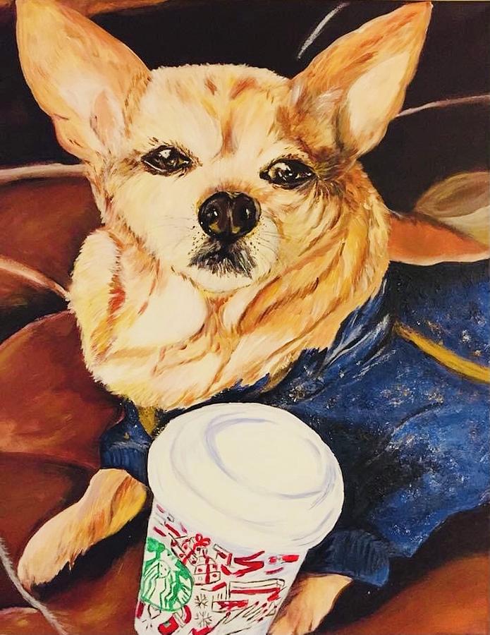 Starbucks Lover Painting by Tetiana Bielkina