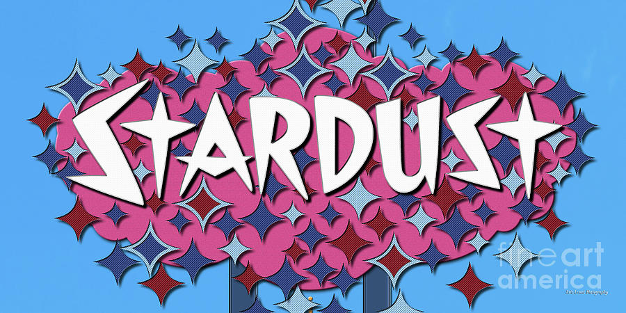 Las Vegas Digital Art - Stardust Casino Sign 1980 In The Afternoon Rendered Art  by Aloha Art