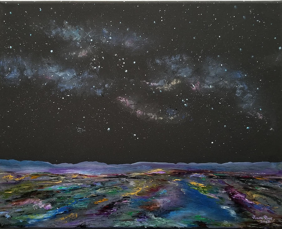 Stardust Connections Painting by Judith Rhue