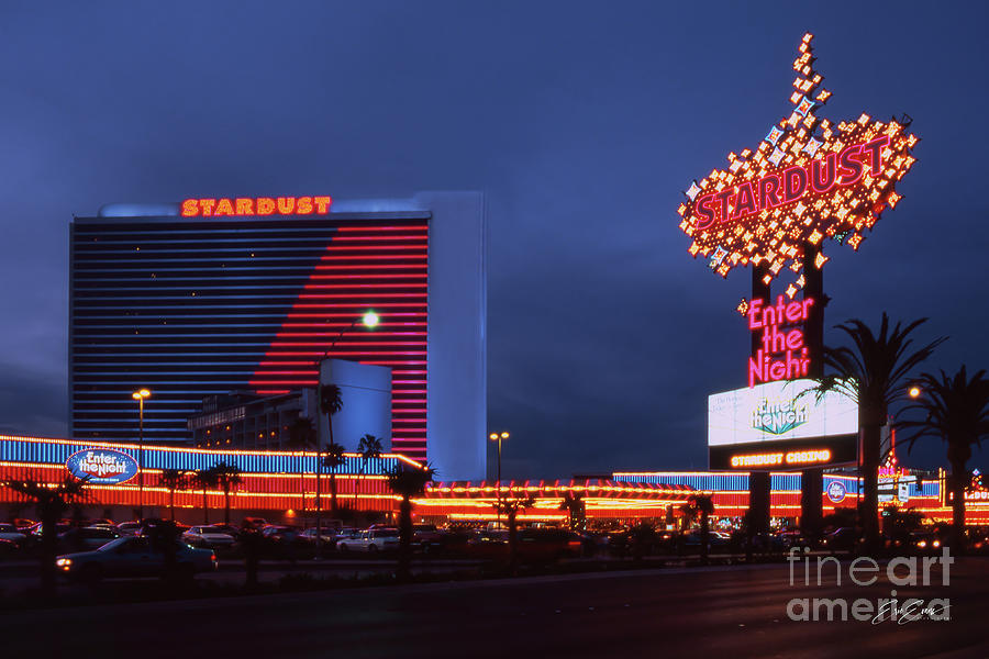 Stardust Hotel and Casino at Dusk 1999 Photograph by Aloha Art