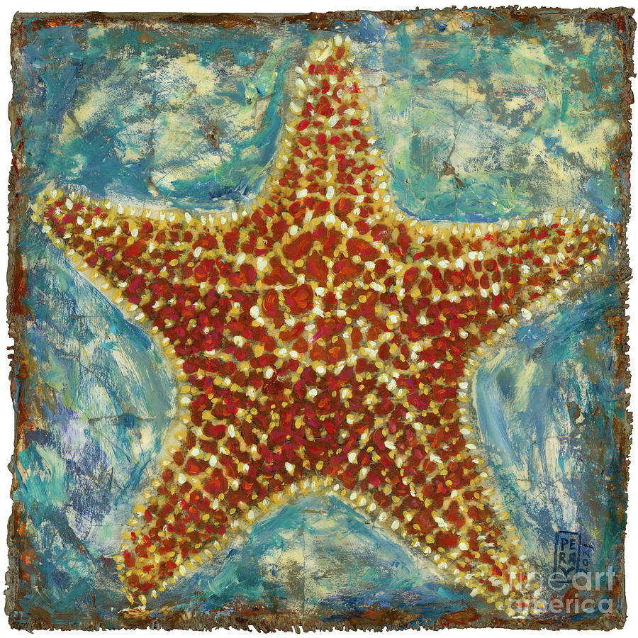 Vintage Painting - Sea Star by Danielle Perry