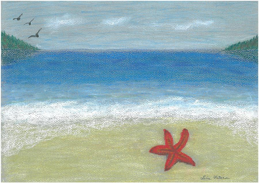 Nature Painting - Starfish by Lucia Waterson