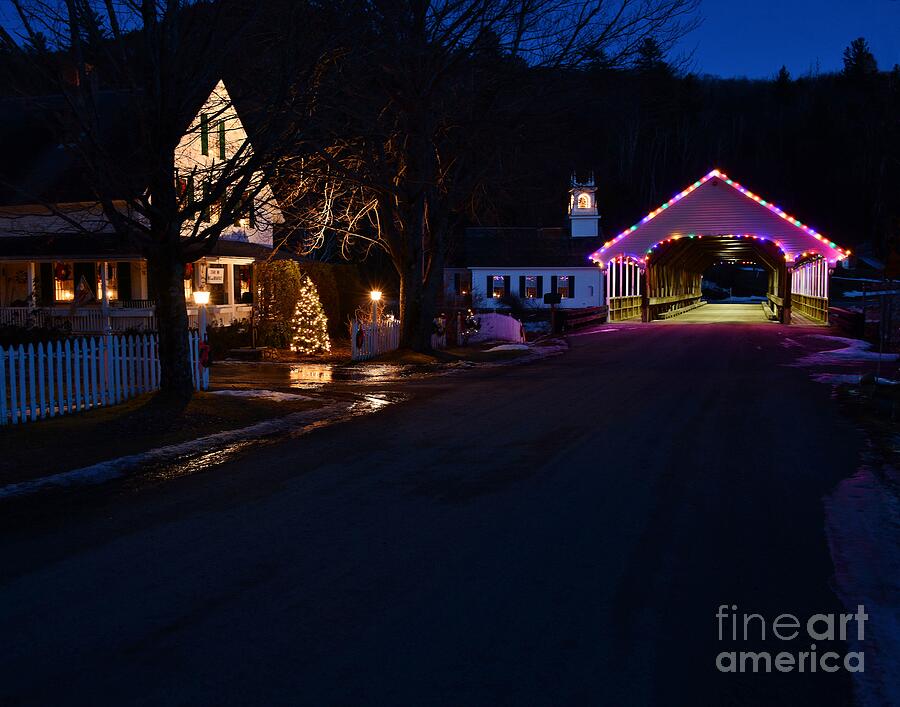 Christmas Photograph - Stark Village by Steve Brown