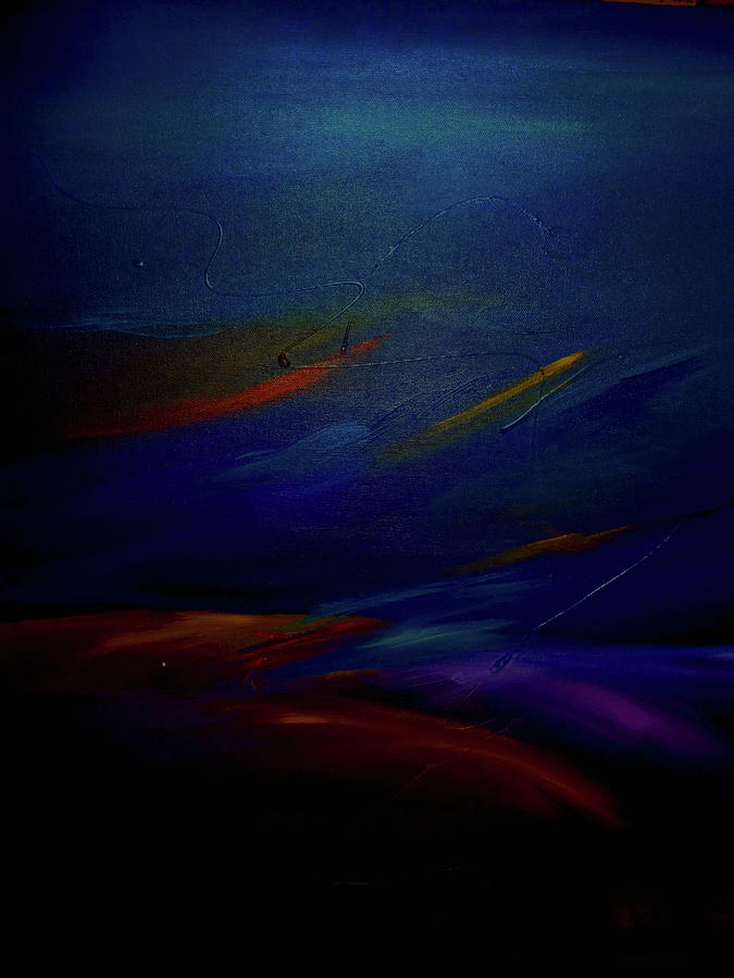 Sunset Painting - Starlight @ Night by Jean Habeck