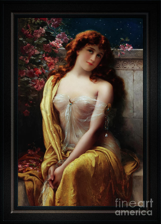 Starlight by Emile Vernon Classical Fine Art Old Masters Reproduction Painting by Rolando Burbon