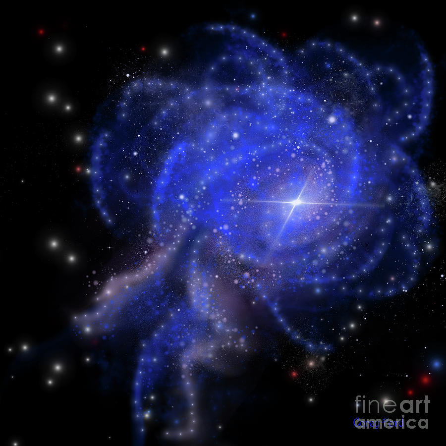 Starlight Galaxy Digital Art by Corey Ford