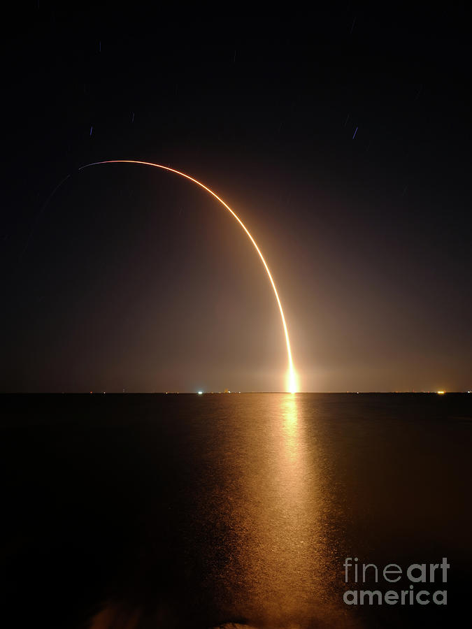 Spacex Photograph - Starlink 27 by Tracy Knauer