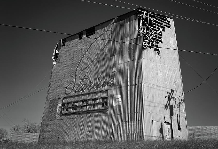Starlite Theatre DriveIn Movie Theater Americana Brenham Texas Black