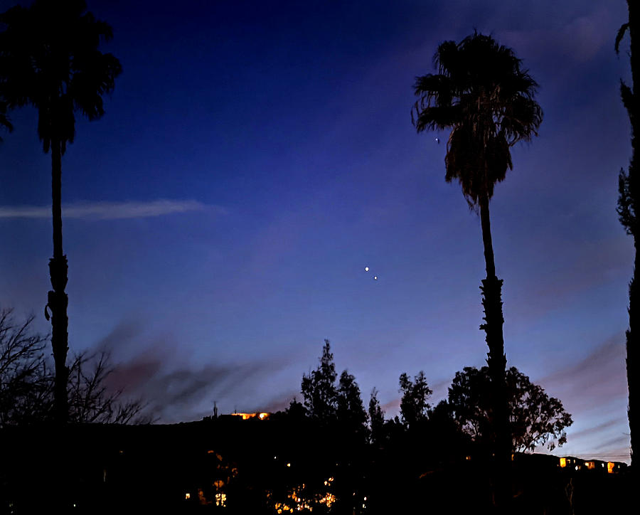 Starry Evening Sky Photograph by David Zumsteg