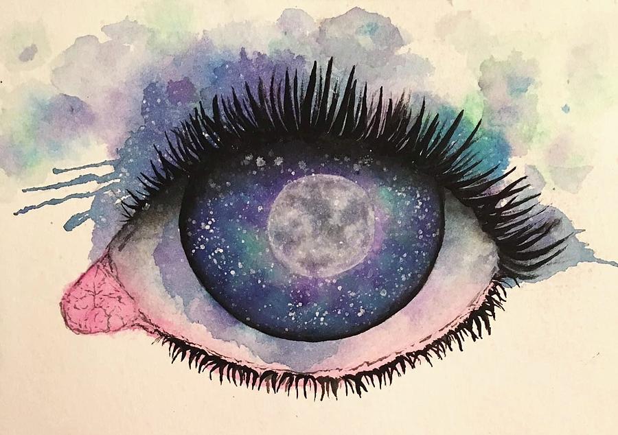 Starry Eyes Painting by Jassmine Gay Fine Art America