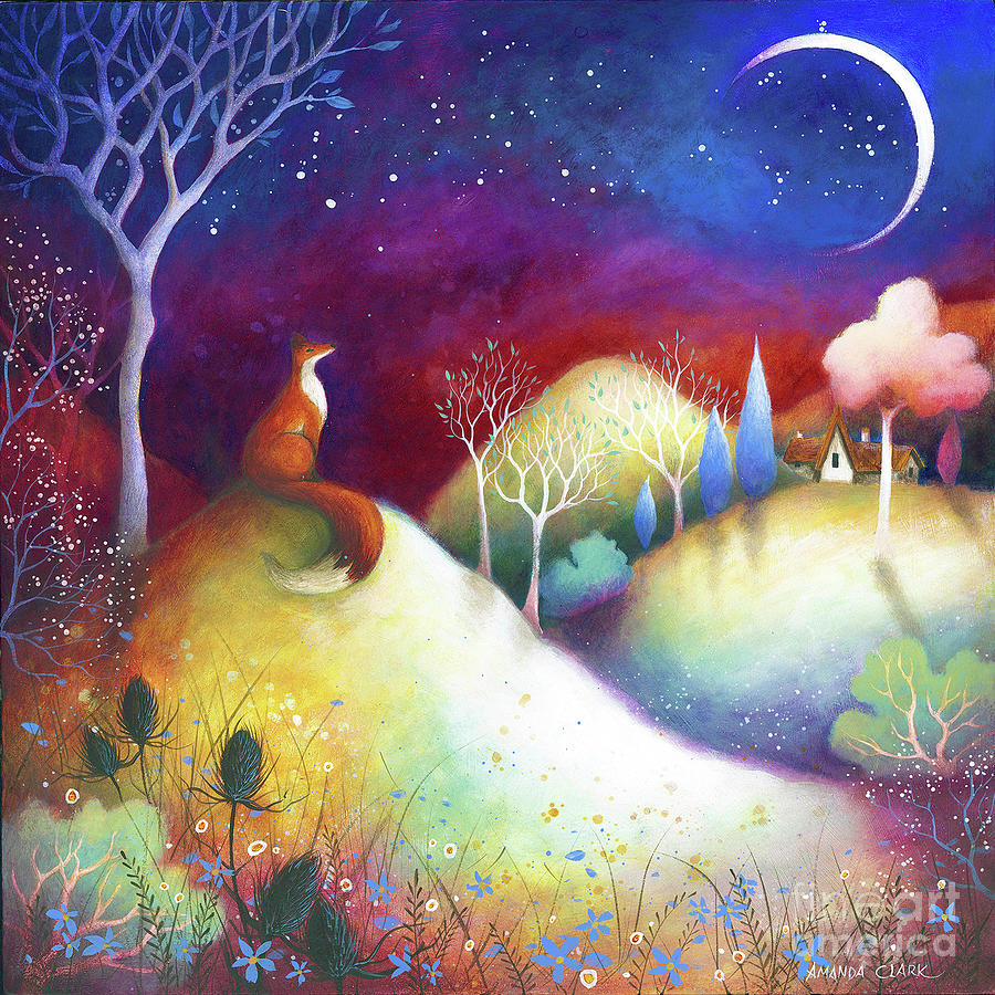 Starry Meadows Painting by Amanda Clark - Fine Art America