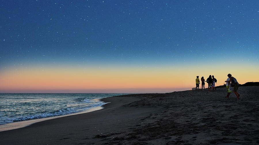 Starry Night at Juno Beach Photograph by Laura Fasulo