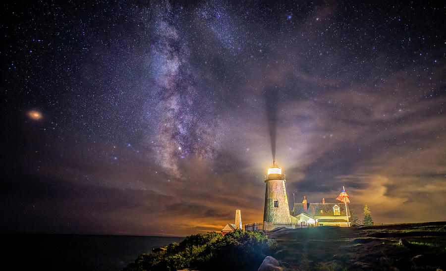 Starry Night at Pemaquid Photograph by Mark Papke