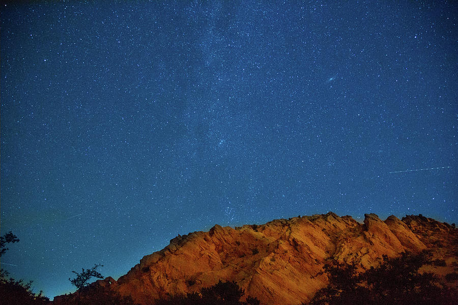 Starry night at red cliffs Photograph by Kunal Mehra