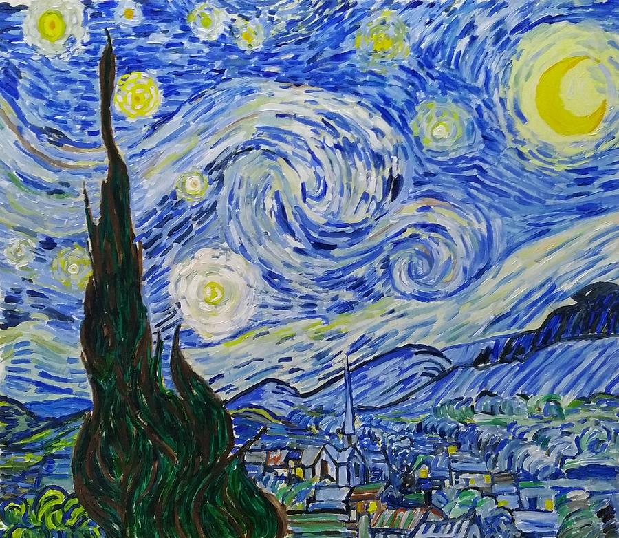 Starry Night by Bachmors Painting by Bachmors Artist