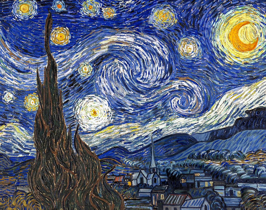 Starry Night by Vincent Van Gogh Digital Art by Vieriu Adrian | Fine ...