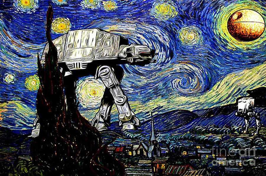 star wars starry night shirt