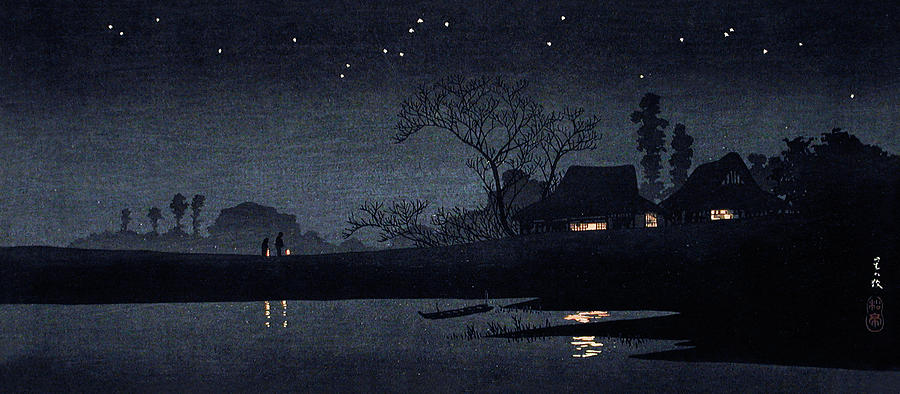 Starry Night Painting by Hiroaki Takahashi Starry Night Painting by Hiroaki Takahashi