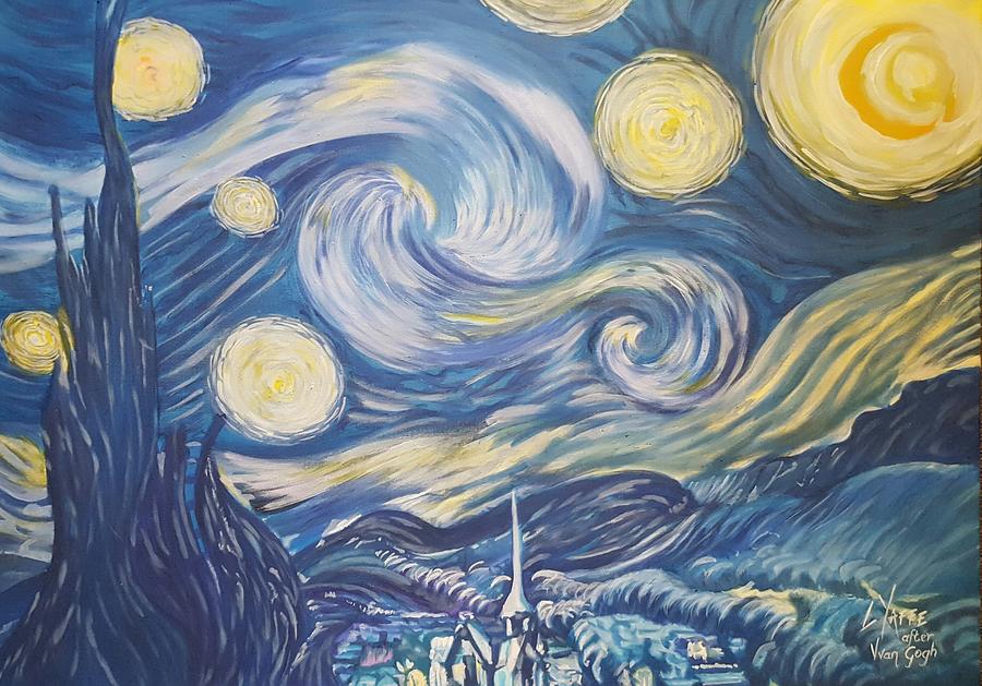 Starry Night Painting by Loraine Yaffe - Fine Art America