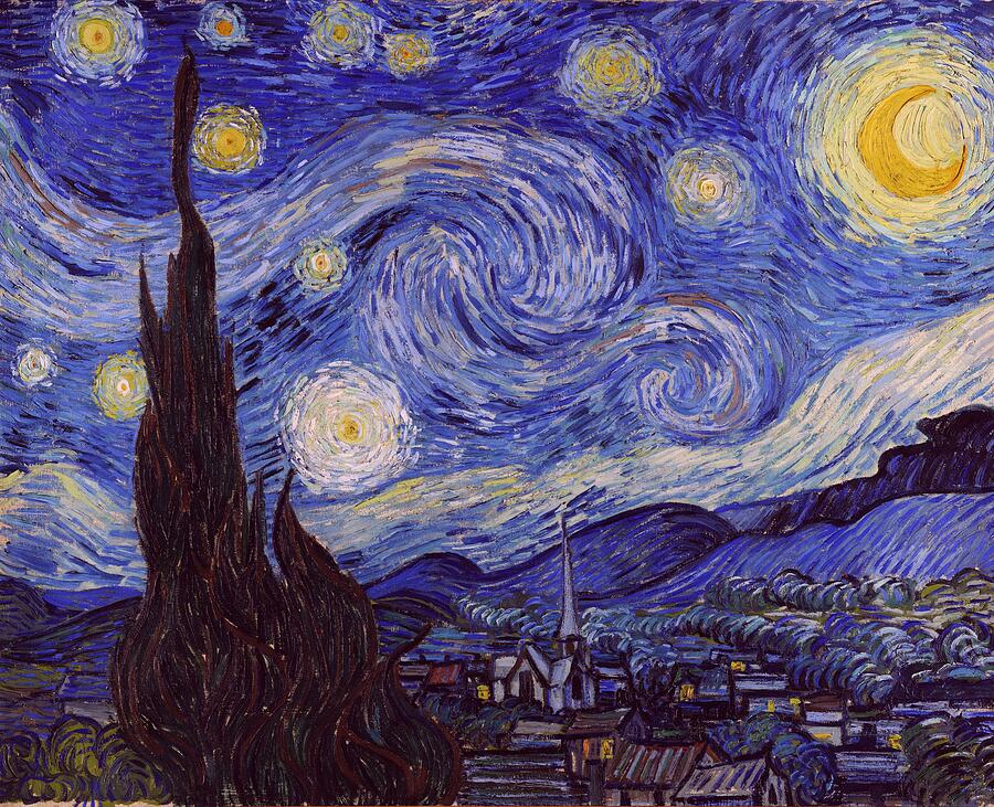 Starry Night Painting by Masterpieces Of Art Starry Night Painting by Masterpieces Of Art