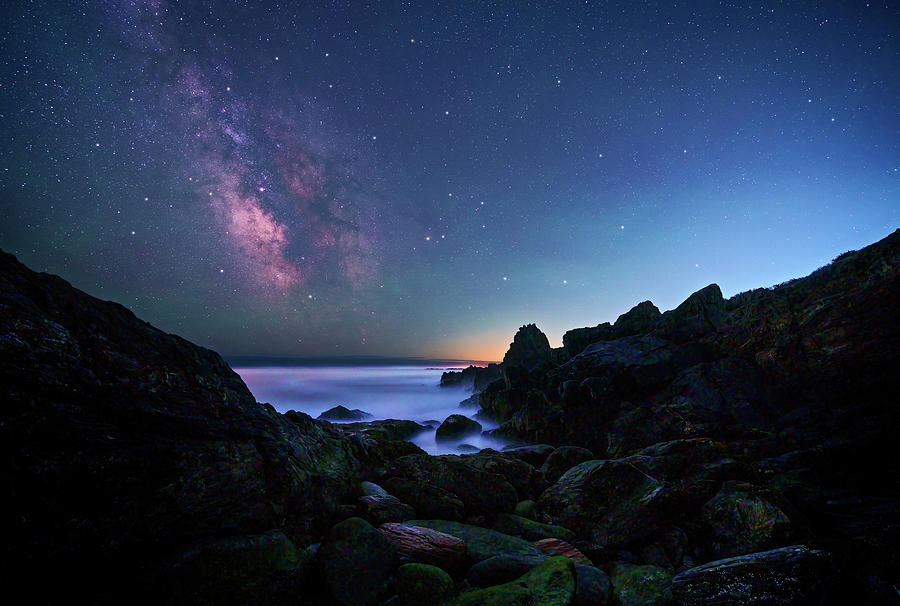 Starry Night on Bailey Island Photograph by Rick Berk - Pixels