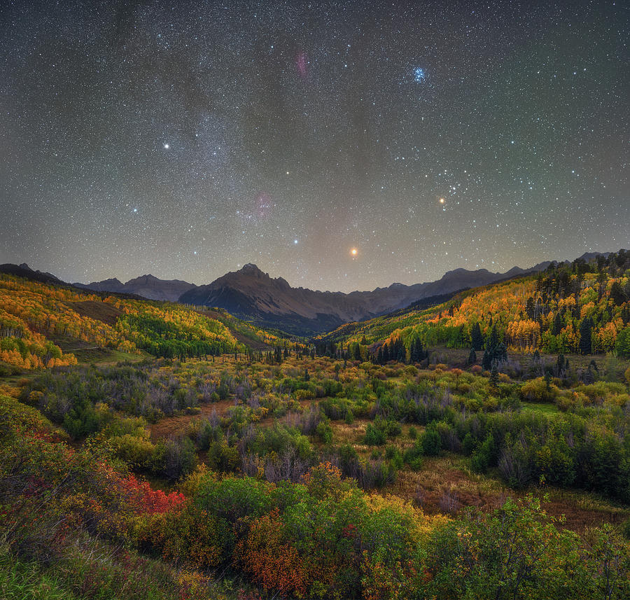 Starry Night Over Sneffels Range Photograph by Darren White