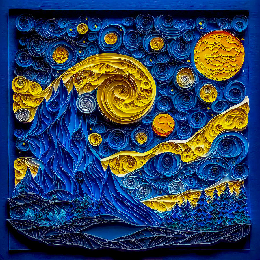 Starry Night Digital Art by Paul Charles - Fine Art America