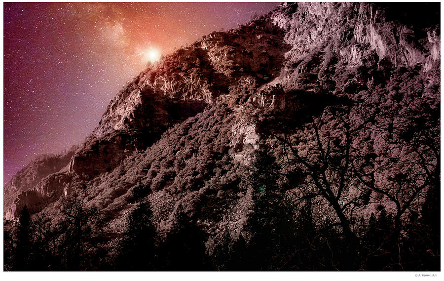 Starry Night, Sierra Nevada Mountains, Yosemite National Park Photograph by A Macarthur Gurmankin