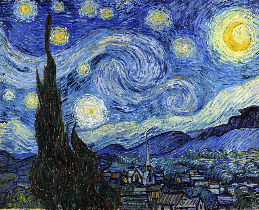 Van Gogh Starry Night Painting - Starry Night by Vincent Van Gogh