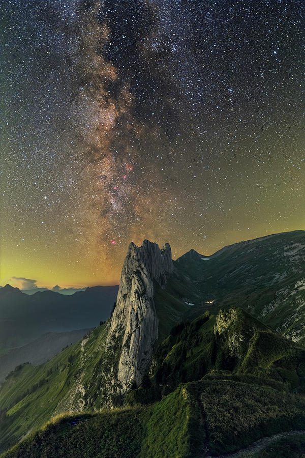 Starry Ridge Photograph by Ralf Rohner