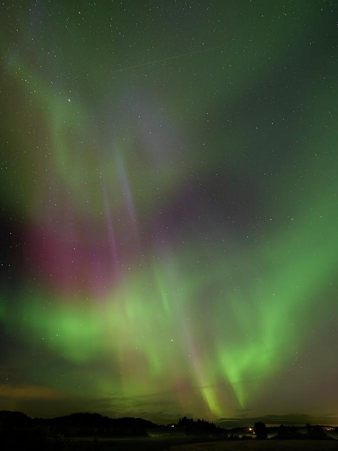 Finland Photograph - Stars and lightshow. Aurora borealis September 2023 1 by Jouko Lehto