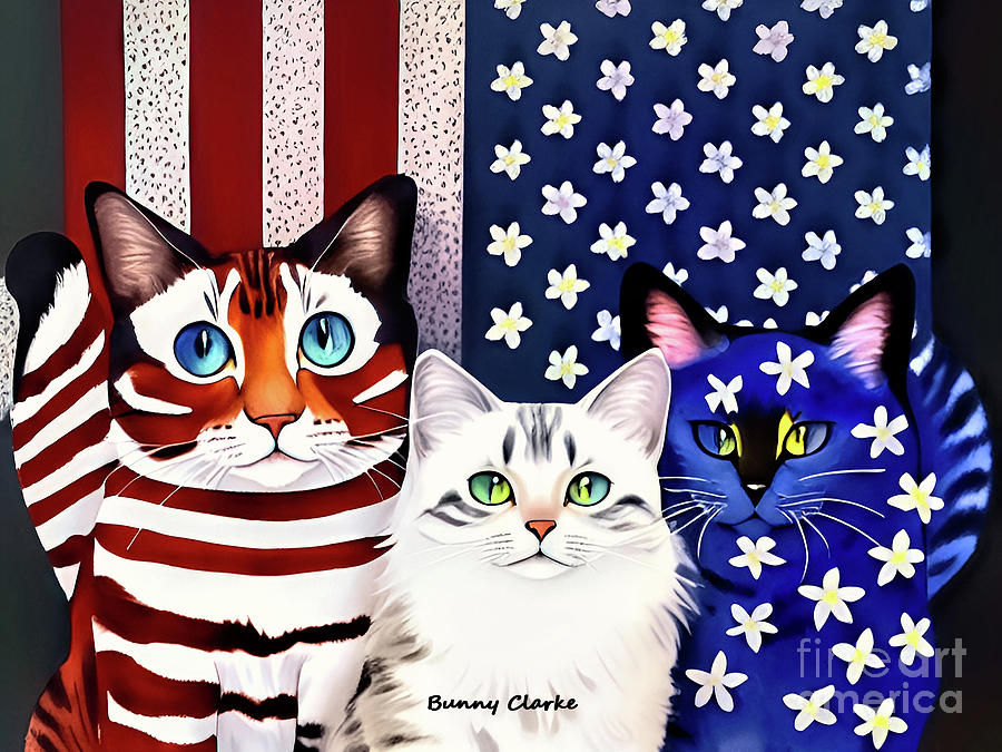 Stars and Stripes Digital Art by Bunny Clarke
