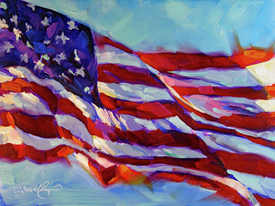 Stars and Stripes Painting by Chris Brandley