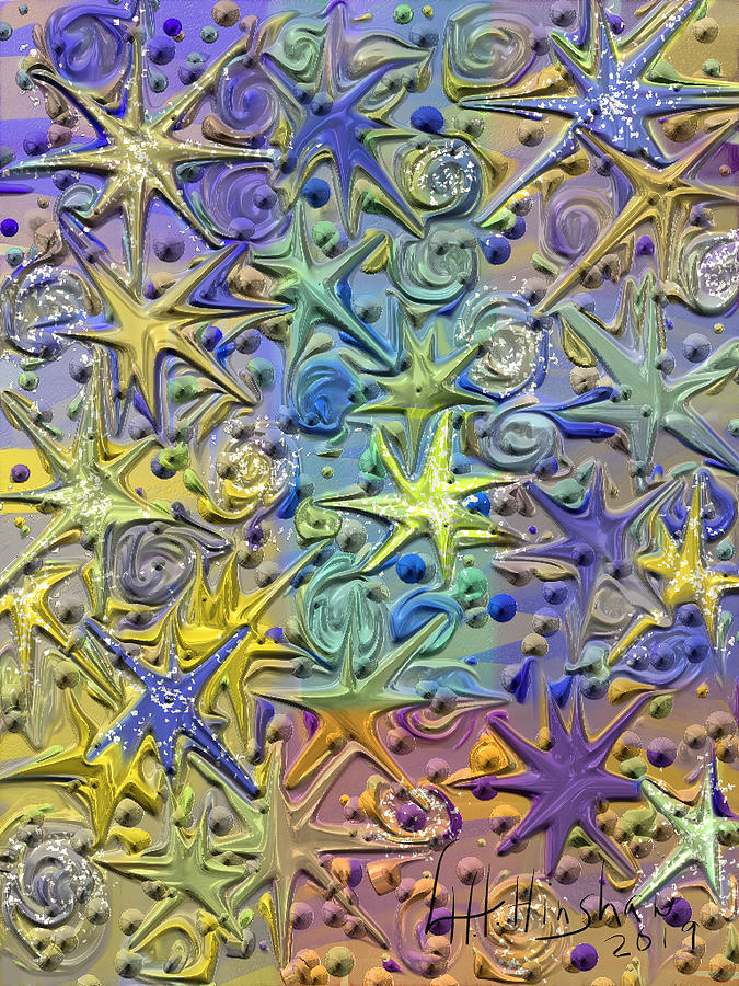 Stars Painting by Lisa Hinshaw