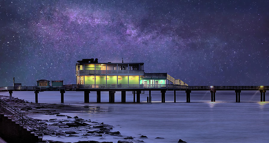 Stars Over Galveston Photograph by JC Findley