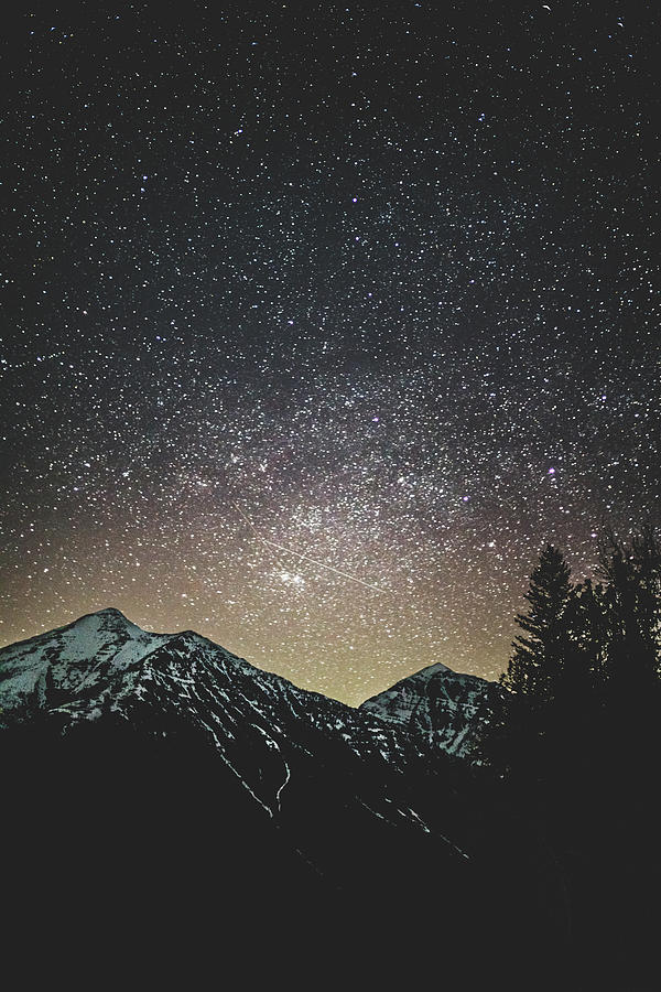 Stars Over Glacier National Park Photograph by William Boggs