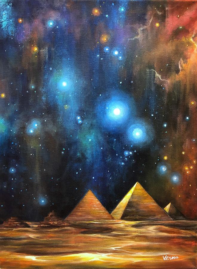 Pyramids Painting - Stars  by Vesna Delevska