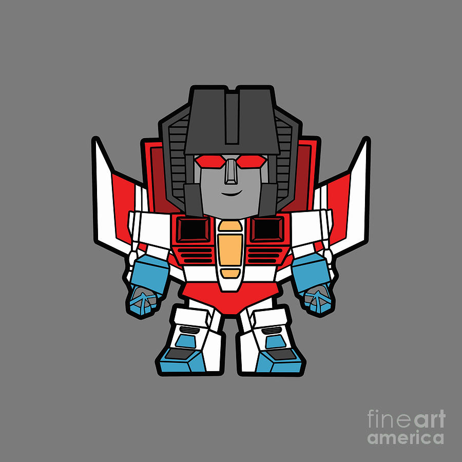 Starscream Chibi Drawing by Elizabeth J Campbell - Fine Art America