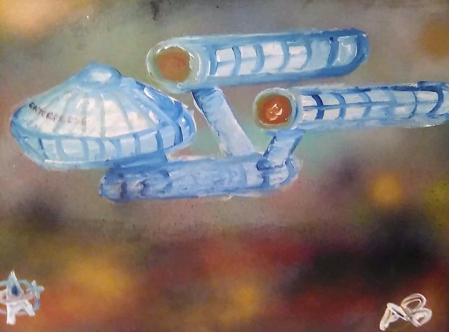 Starship Enterprise Painting by Andrew Blitman