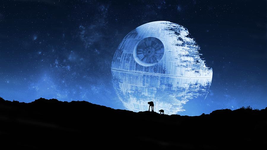 star wars death star artwork