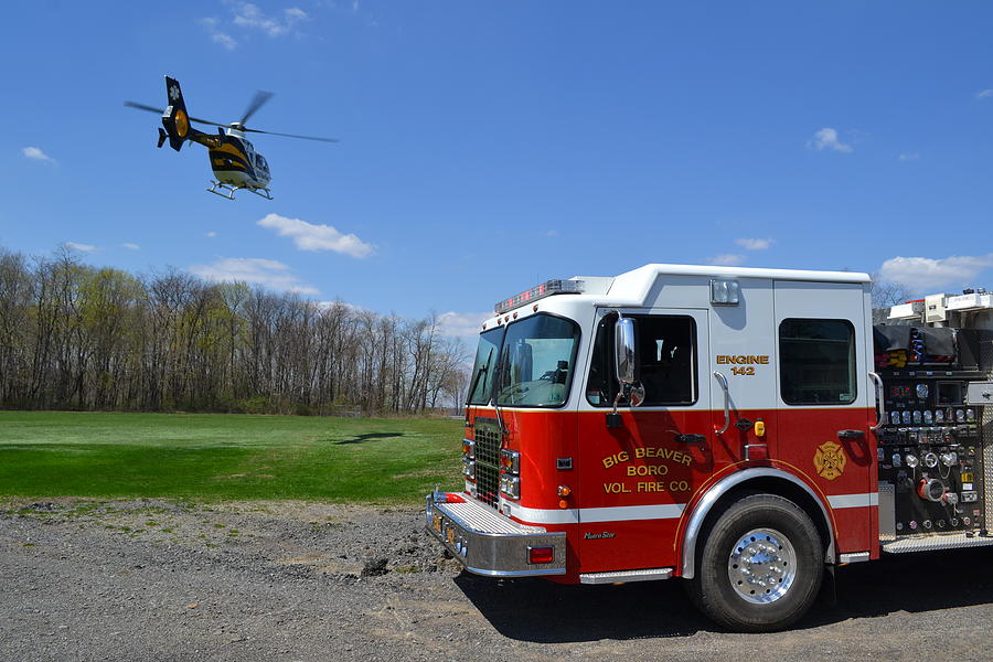 Stat Medevac and Engine 14 Photograph by Chad Lilly - Fine Art America