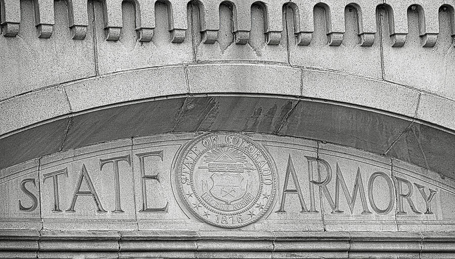 State Armory b and w Photograph by Bob McDonnell