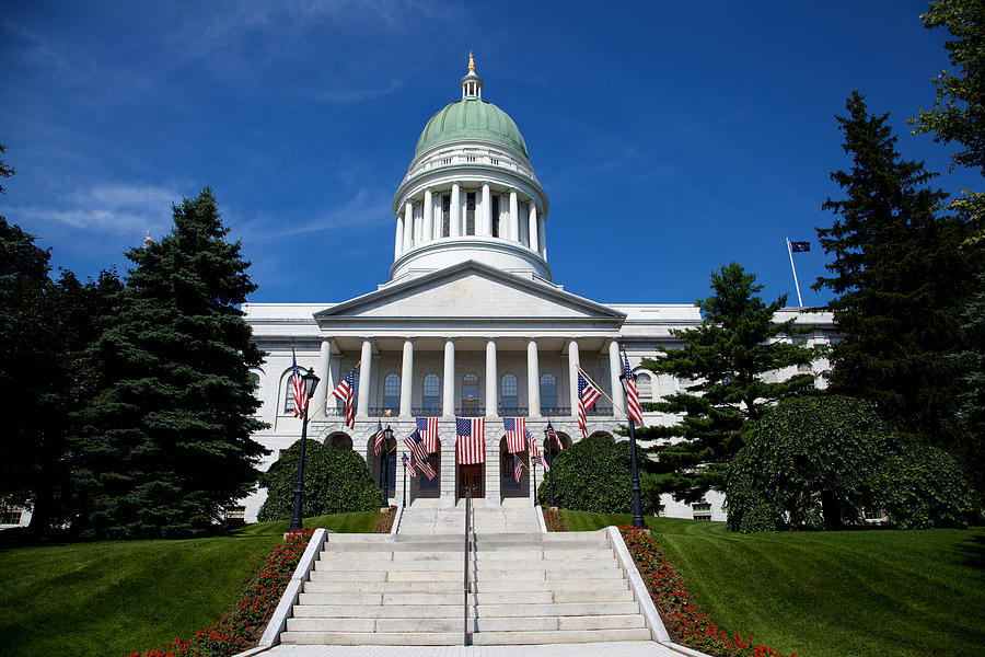State Capitol Building - Augusta Maine Photograph by Eyecrave Productions