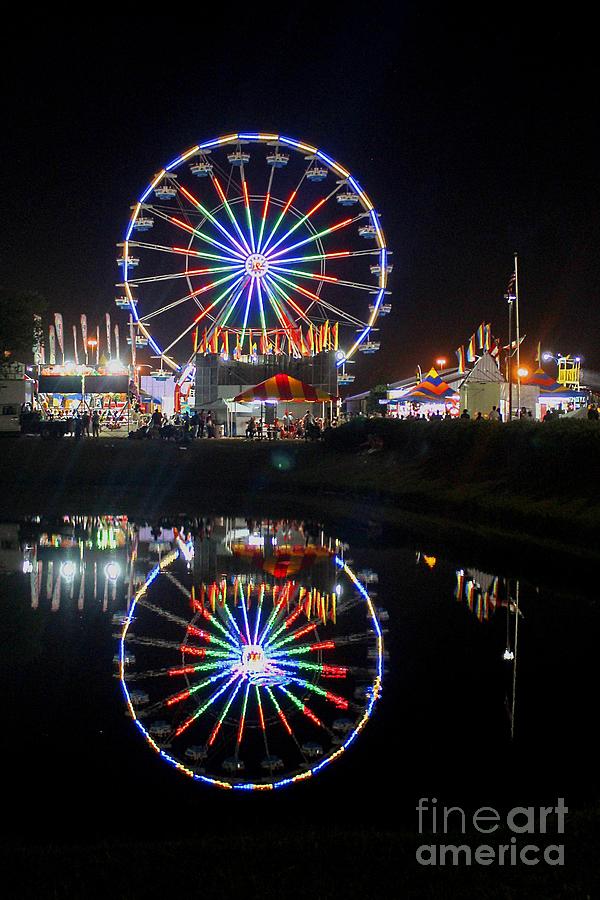 State Fair at Night Photograph by Pete Trenholm