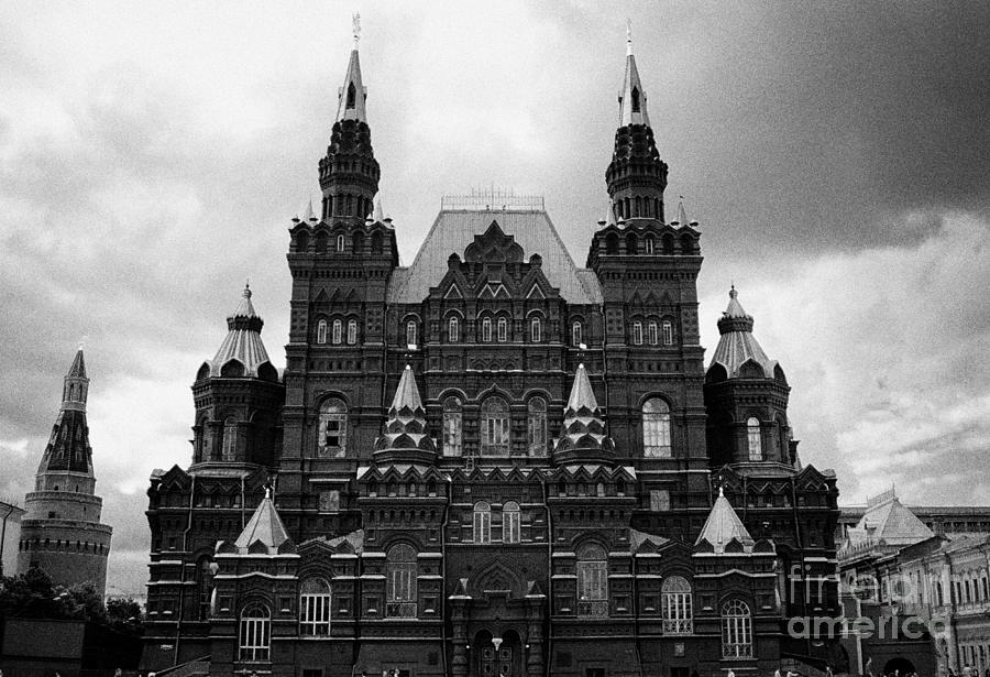 Moscow Photograph - State History Museum, Red Square, Moscow, Russia in the late 90s from an old film scan by Joe Fox