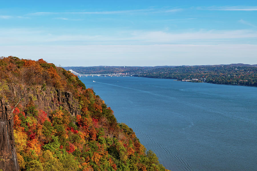 State Line Lookout Fall Foliage Photograph by Chad Dikun
